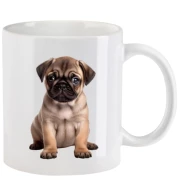 Tasse mit Mops