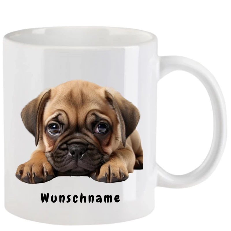 Tasse mit Mops