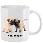 Tasse mit Mops