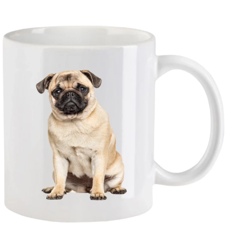 Tasse mit Mops