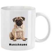 Tasse mit Mops