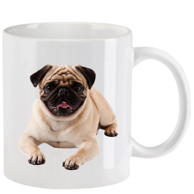 Tasse mit Mops