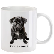 Tasse mit Mops