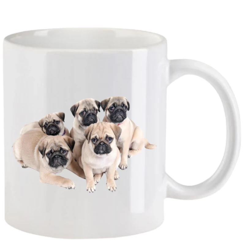 Tasse mit Mops