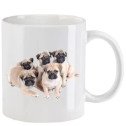 Tasse mit Mops