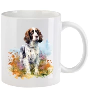 Tasse mit Jagdhund aquarell