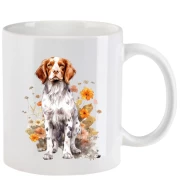 Tasse mit Jagdhund aquarell