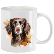 Tasse mit Jagdhund aquarell