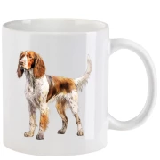 Tasse mit Jagdhund aquarell