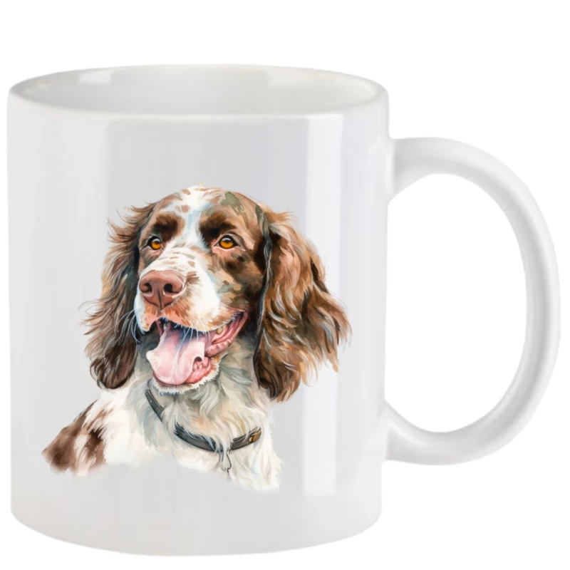 Tasse mit Jagdhund aquarell