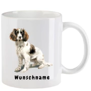 Tasse mit Jagdhund aquarell