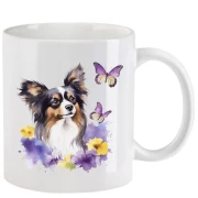 Tasse mit Papillon aquarell