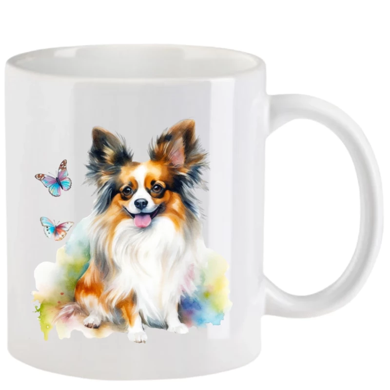 Tasse mit Papillon aquarell