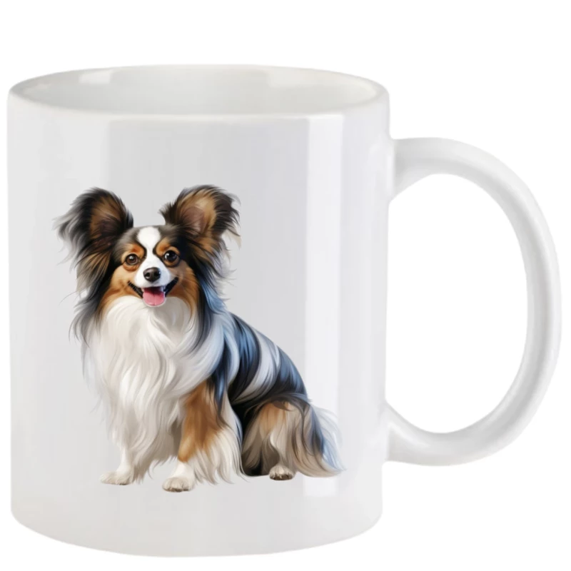 Tasse mit Papillon aquarell