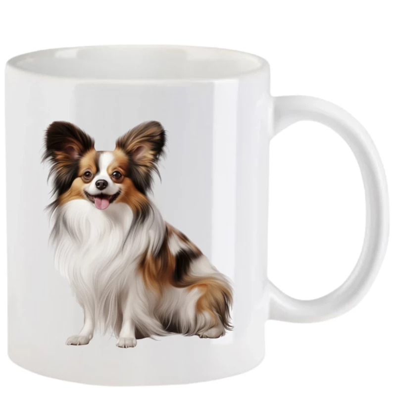 Tasse mit Papillon aquarell