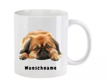 Tasse mit Pekinese