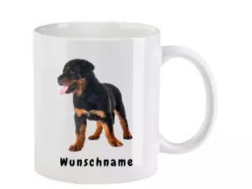 Tasse mit Rottweiler